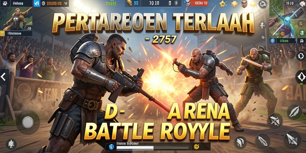 Tampilan gameplay <strong>2757</strong> yang seru dalam arena Battle Royale.