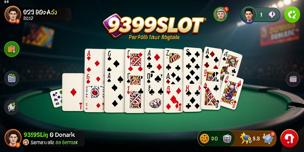 Screenshot gameplay <strong>9399SLOT</strong> yang menunjukkan suasana permainan Domino yang seru.