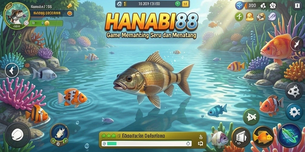 Tangkapan ikan besar dalam permainan HANABI88.