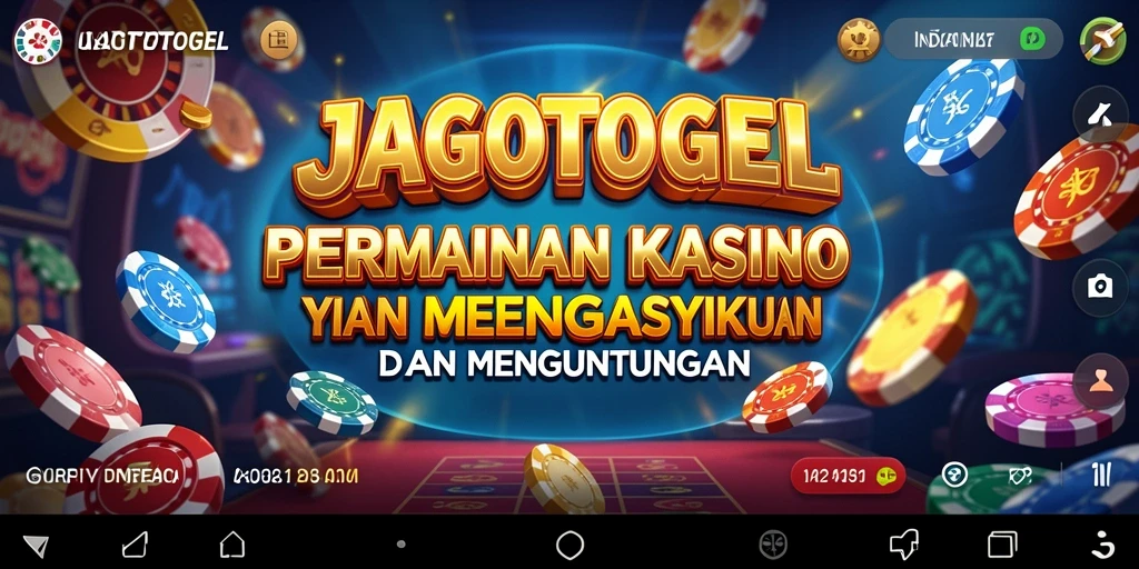 Screenshot utama JAGOTOGEL menunjukkan gameplay Kasino yang seru dan mengasyikkan.