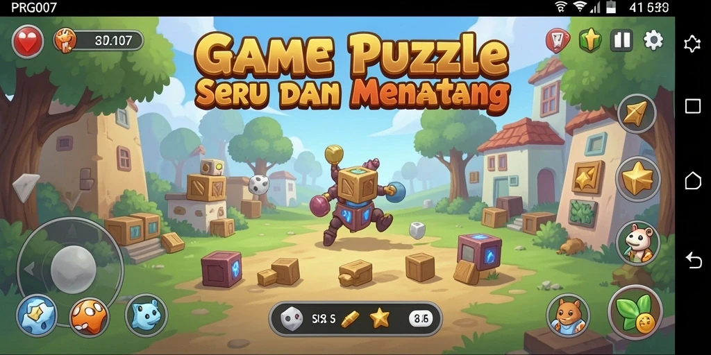 Tampilan visual menawan dari gameplay PRG007 yang penuh tantangan.