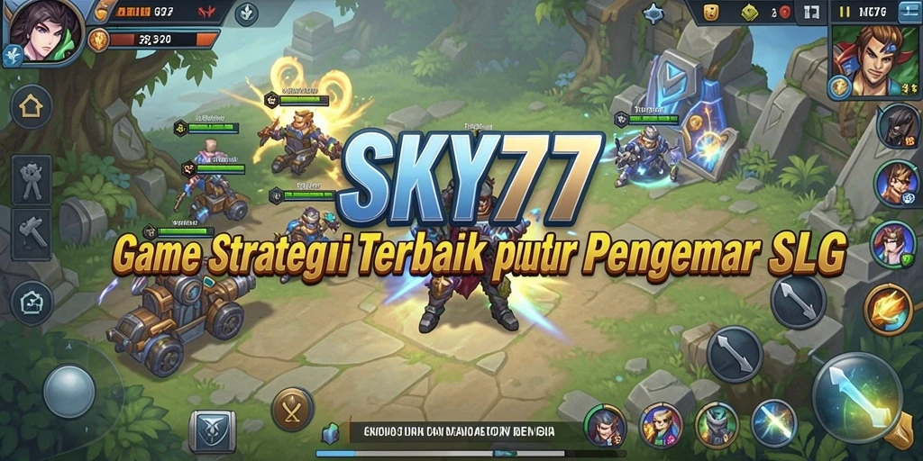 Tampilan menarik dan aksi seru dalam gameplay SLG SKY77.